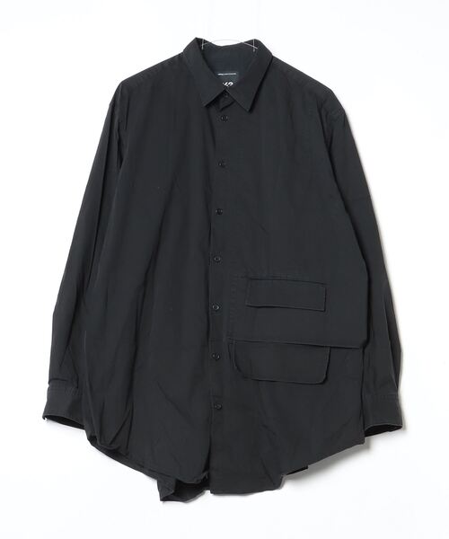 Y-3 ブラック 長袖シャツ M Y-3 「Y-3」 長袖シャツ LARGE ブラック メンズ : ZOZOTOWN