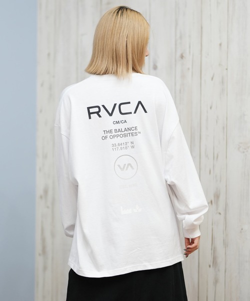RVCA（ルーカ） tシャツ バックプリントロンT オーバーサイズ BF044