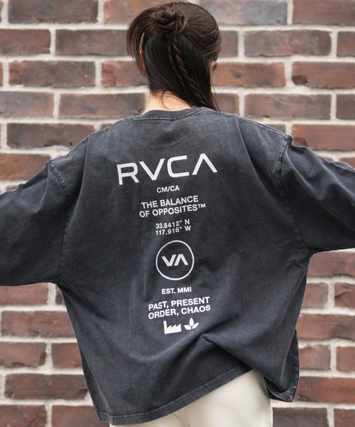 RVCA（ルーカ） tシャツ バックプリントロンT オーバーサイズ BF044 