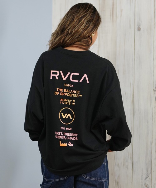 RVCA（ルーカ） tシャツ バックプリントロンT オーバーサイズ BF044 