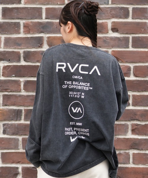 RVCA（ルーカ） tシャツ バックプリントロンT オーバーサイズ BF044 