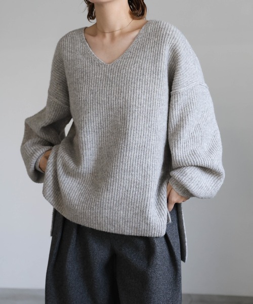 select MOCA（セレクトモカ） ニット セーター Vネックオーバーサイズ