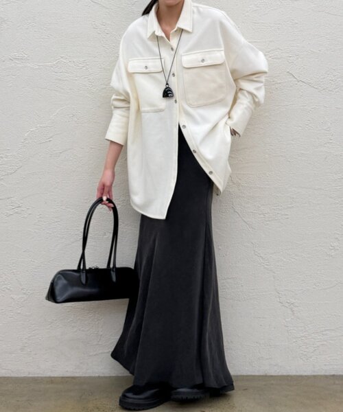 Loungedress（ラウンジドレス） ブラウス シャツ ウールオーバーシャツ