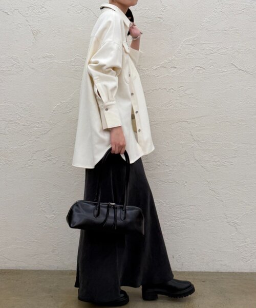 Loungedress（ラウンジドレス） ブラウス シャツ ウールオーバーシャツ