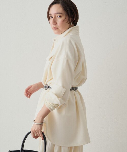 Loungedress（ラウンジドレス） ブラウス シャツ ウールオーバーシャツ