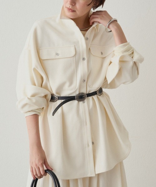 Lounge dress★美品★リネンオーバーシャツ LOUNGEDRESS（ラウンジドレス）の「リネンオーバーシャツ