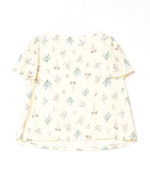 「Bon mercerie」 半袖ブラウス 38 イエロー レディース_画像2