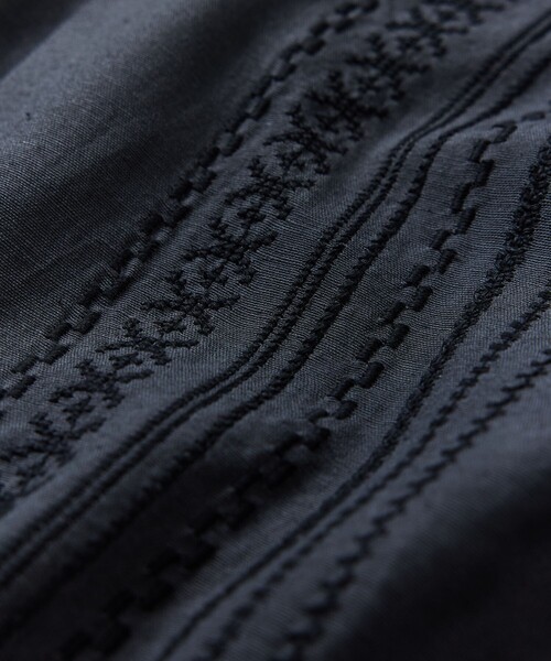 「FREAK'S STORE」 半袖シャツ LARGE チャコールグレー メンズ_画像9