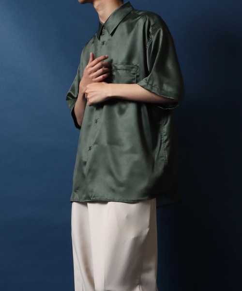 「ANPAS」 半袖シャツ M ブルー系その他 メンズ_画像5