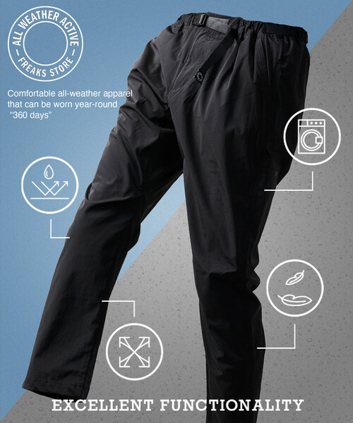 FRMR. ブラックパンツ メンズウェア FREAK'S STORE（フリークスストア） パンツ 限定展開 ALL WEATHER