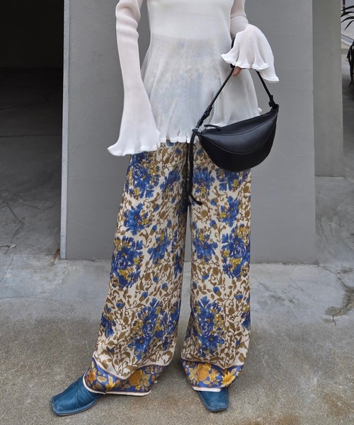 Ameri（アメリ） ワイドパンツ パンツ DAQHNE SCARF PANTS レディース