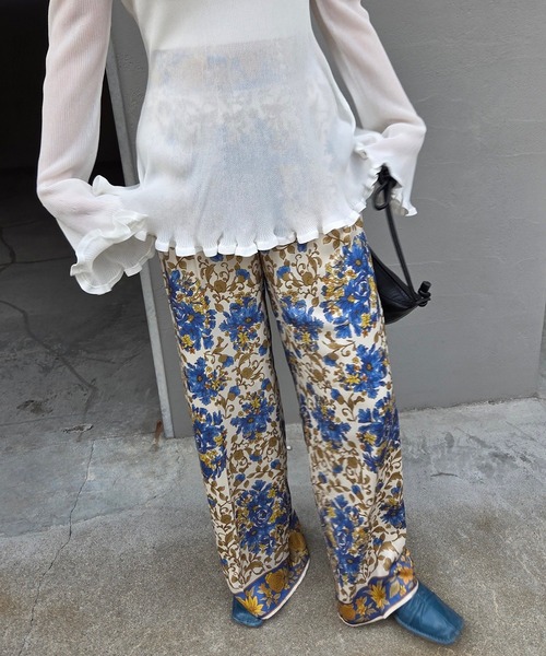 Ameri（アメリ） ワイドパンツ パンツ DAQHNE SCARF PANTS レディース