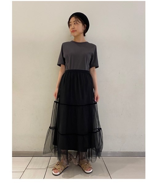「FURFUR」 フラットサンダル 37 ブラック レディースの画像