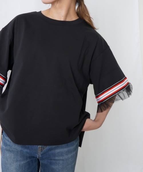 「LUCA/LADY LUCK LUCA」 半袖カットソー FREE オフホワイト レディース_画像6