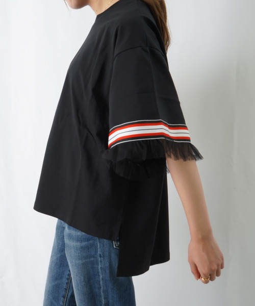 「LUCA/LADY LUCK LUCA」 半袖カットソー FREE オフホワイト レディース_画像9