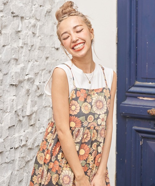 「anap mimpi」 キャミソールワンピース FREE ブラック レディース_画像6