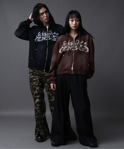 パーカー 「SEQUENZ（シークエンズ）」SQNZ NEW O.G LOGO FADE ZIP P/K