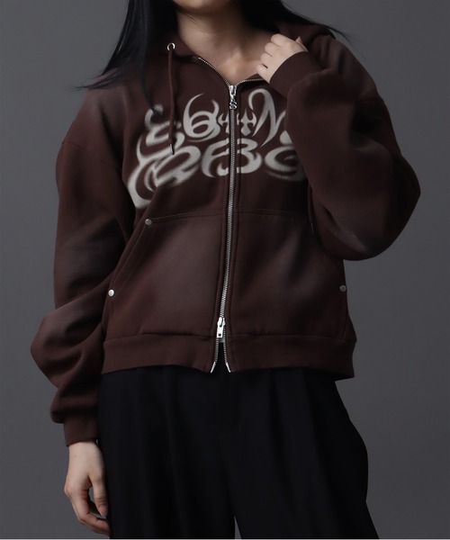 パーカー 「SEQUENZ（シークエンズ）」SQNZ NEW O.G LOGO FADE ZIP P/K