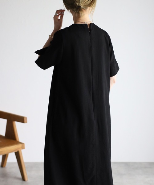 「r.」 半袖ワンピース FREE ライトベージュ レディース_画像2