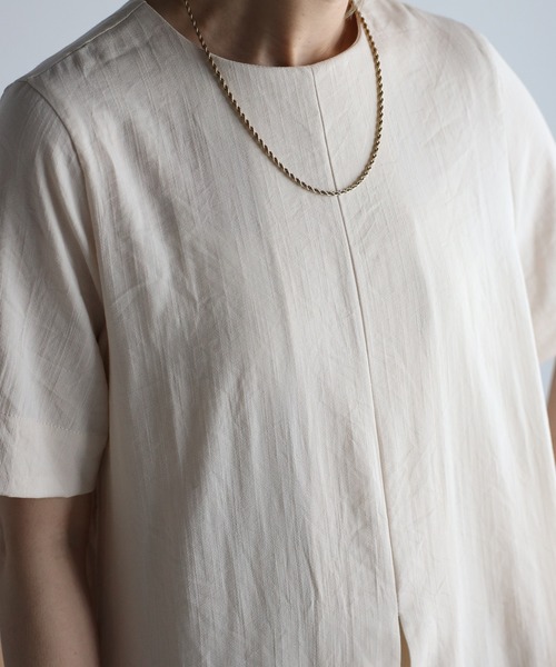 「r.」 半袖ワンピース FREE ライトベージュ レディース_画像8