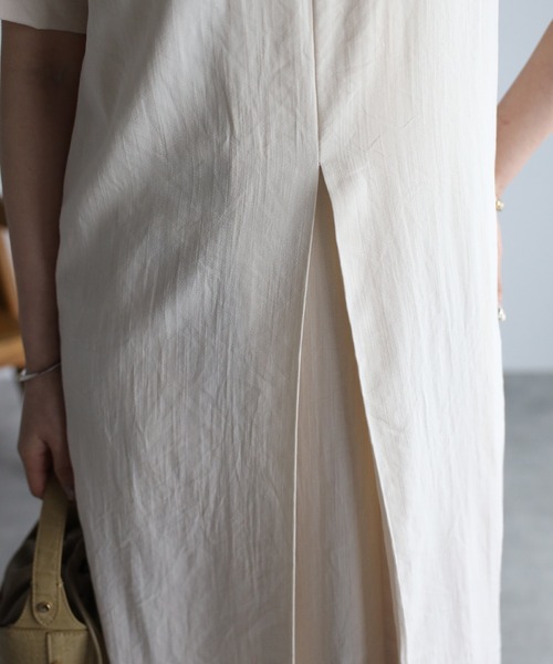 「r.」 半袖ワンピース FREE ライトベージュ レディース_画像9