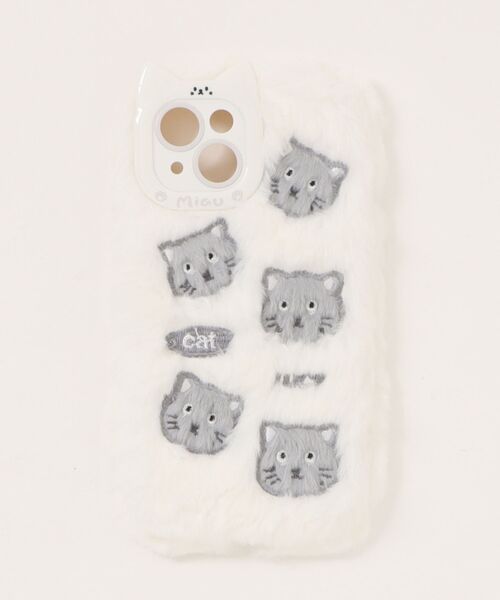 スマホケース 「 ammy. / エイミードット 」 もふもふ キャット