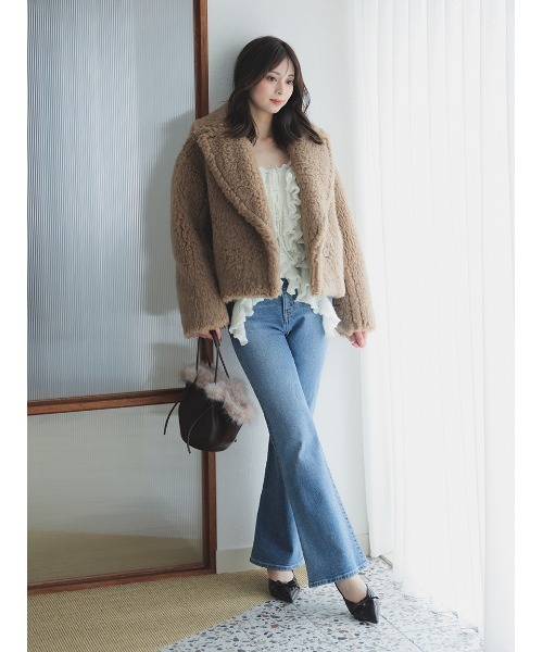 SNIDEL（スナイデル） ニット セーター ラッフルデザインニットプル