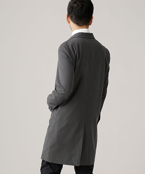 ★希少 Lサイズ★ ナノユニバース AZ チェスターコート 比翼 深緑 裏地総柄 NANO universe（ナノ・ユニバース） チェスターコート LARGE カーキ