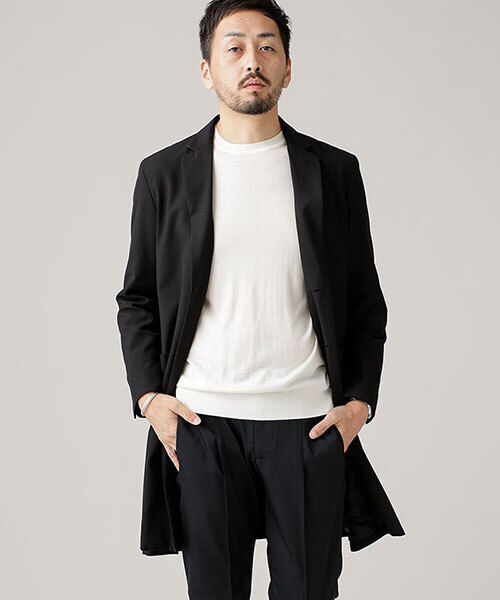 NANO universe（ナノ・ユニバース） チェスターコート LARGE カーキ