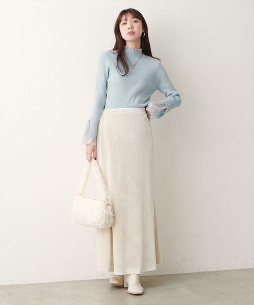 natural couture スカート ベロアマーメイドスカート : ZOZOTOWN Yahoo