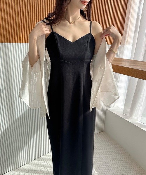 「Meiru」 キャミソールワンピース MEDIUM ブラック レディース_画像5