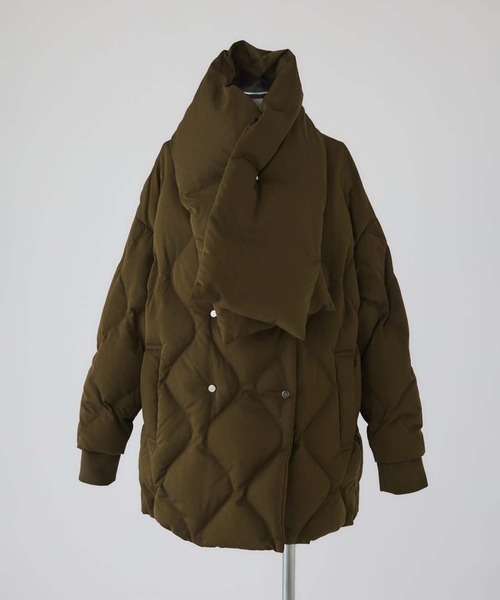 【美品】RIM ARK リム アーク ダウンジャケット カーキ RIM.ARK ダウンコート ダウンジャケット 「RIM.ARK/リムアーク」Double