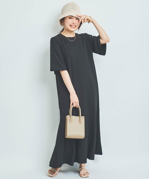 「mil」 半袖ワンピース XX-SMALL ブラック レディース_画像9