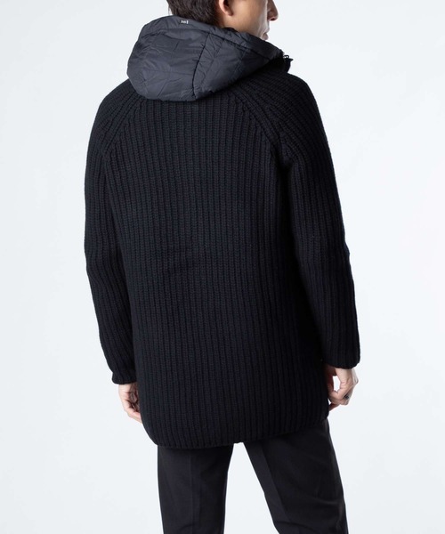 Herno♡ブラック ニットダウンジャケット HERNO（ヘルノ） ダウンジャケット ダウン HERNO RIB KNIT JACKET