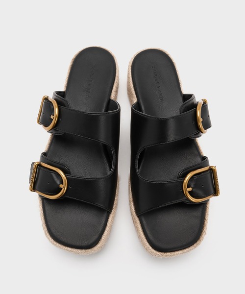 「CHARLES & KEITH」 フラットサンダル 25.5cm サンドベージュ レディース_画像6