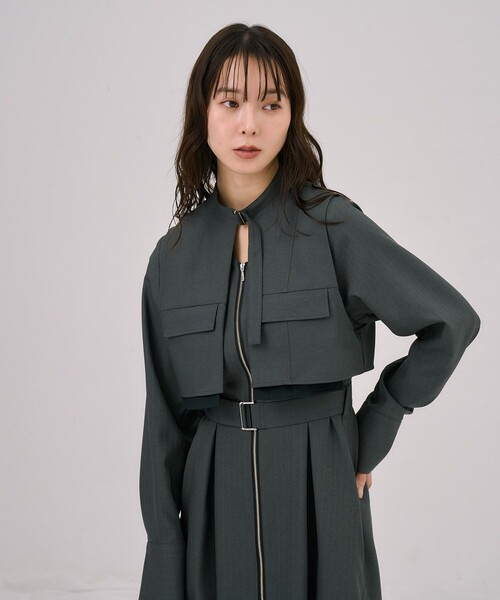 cft.セレクト品マルチポケットベストワンピ cft.セレクト品マルチポケットベストワンピ