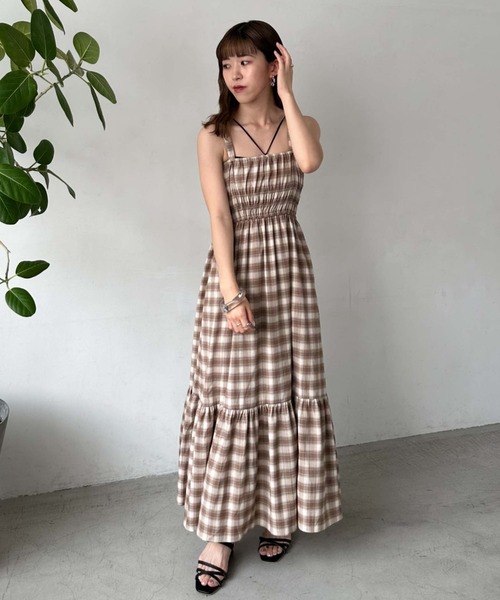 archives（アルシーヴ） キャミソールワンピース MEDIUM ブラウン