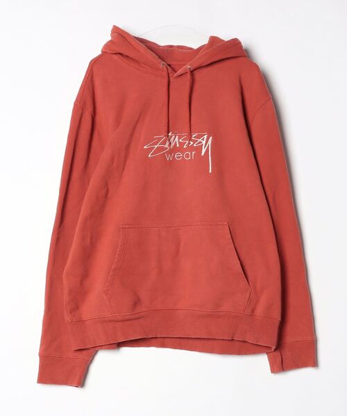 STUSSY（ステューシー） プルオーバーパーカー X-LARGE レンガ メンズ