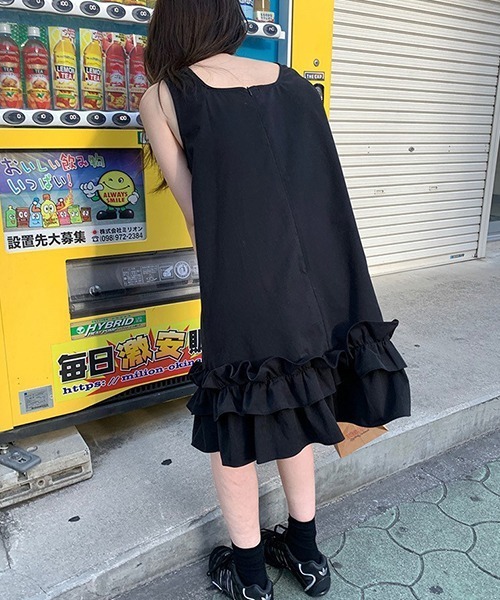 「gossip！ロサンゼルス」 「yuga」ノースリーブワンピース FREE ブラック レディース_画像6