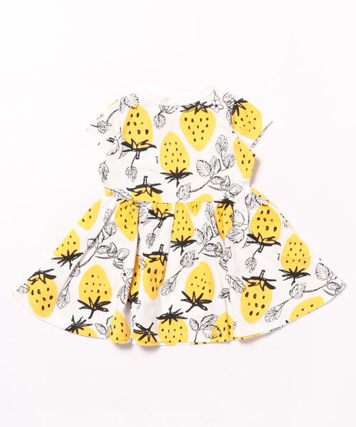 「maarook」 「KIDS」半袖ワンピース 130cm イエロー キッズ_画像2