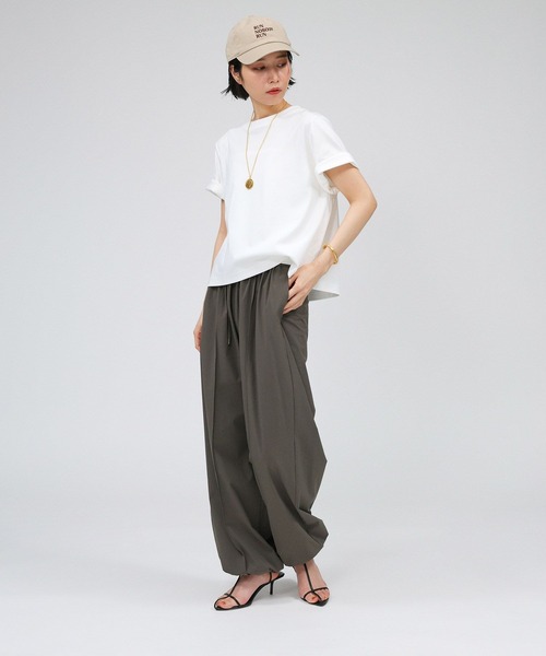 「BABYLONE」 半袖Tシャツ 38 マルーン レディース_画像5