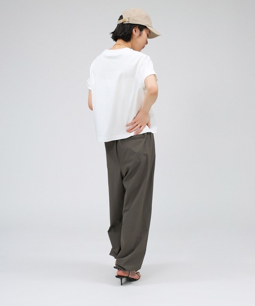 「BABYLONE」 半袖Tシャツ 38 マルーン レディース_画像7