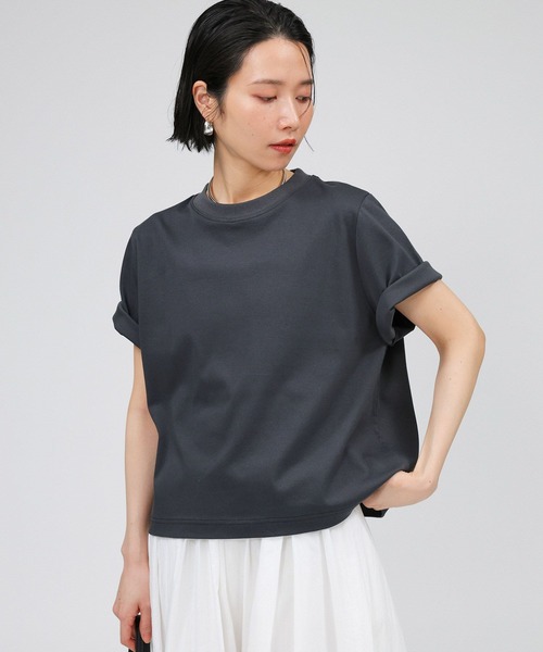 「BABYLONE」 半袖Tシャツ 38 マルーン レディース_画像9