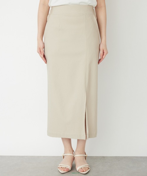 「un dix cors」 タイトスカート FREE サンドベージュ レディース_画像6