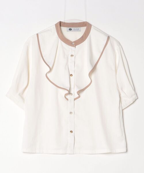 「179/WG」 7分袖ブラウス MEDIUM オフホワイト レディース_画像2