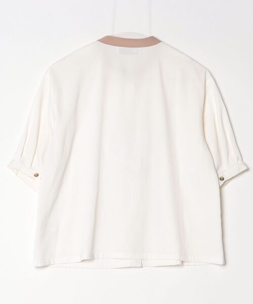 「179/WG」 7分袖ブラウス MEDIUM オフホワイト レディース_画像3