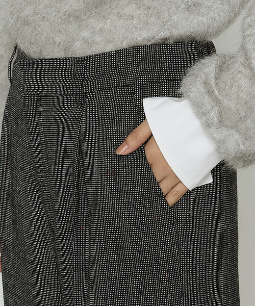 K.T KIYOKO TAKASE（K.T キヨコ タカセ） パンツ ピンヘッドツイード