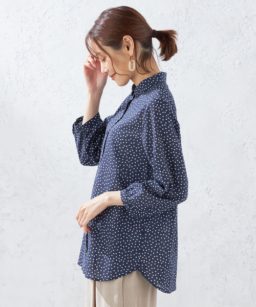 「DECOY SINCE 1981」 7分袖ブラウス 13号 ブラック レディース_画像5