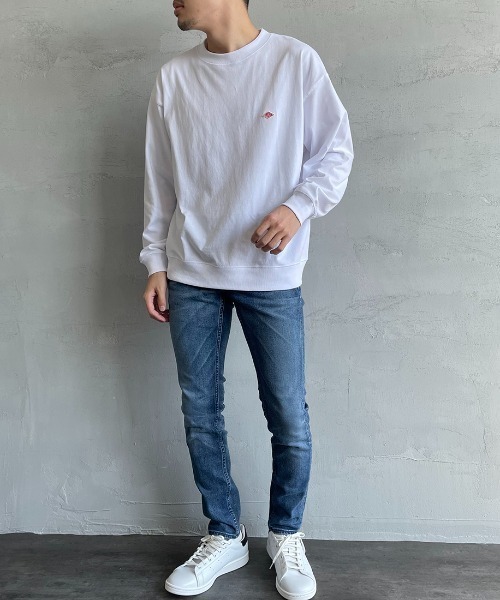 「DANTON」 スウェットカットソー L チャコールグレー レディース_画像3