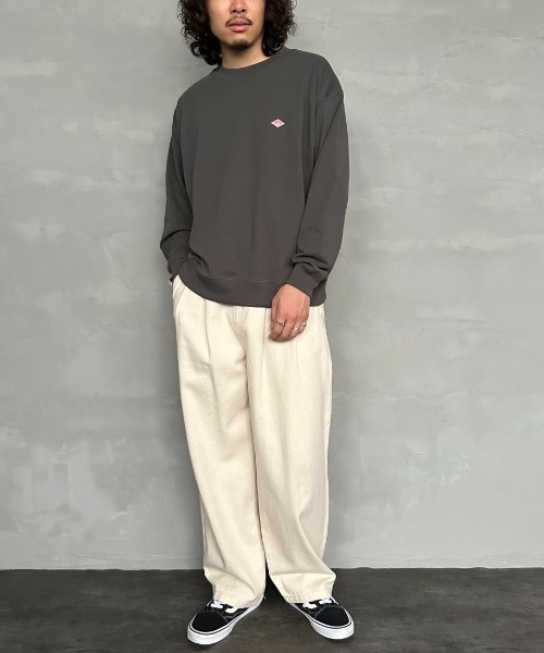 「DANTON」 スウェットカットソー L チャコールグレー レディース_画像7